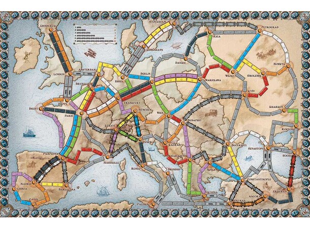 Ticket to Ride Europe Brädspel Svensk utgåva